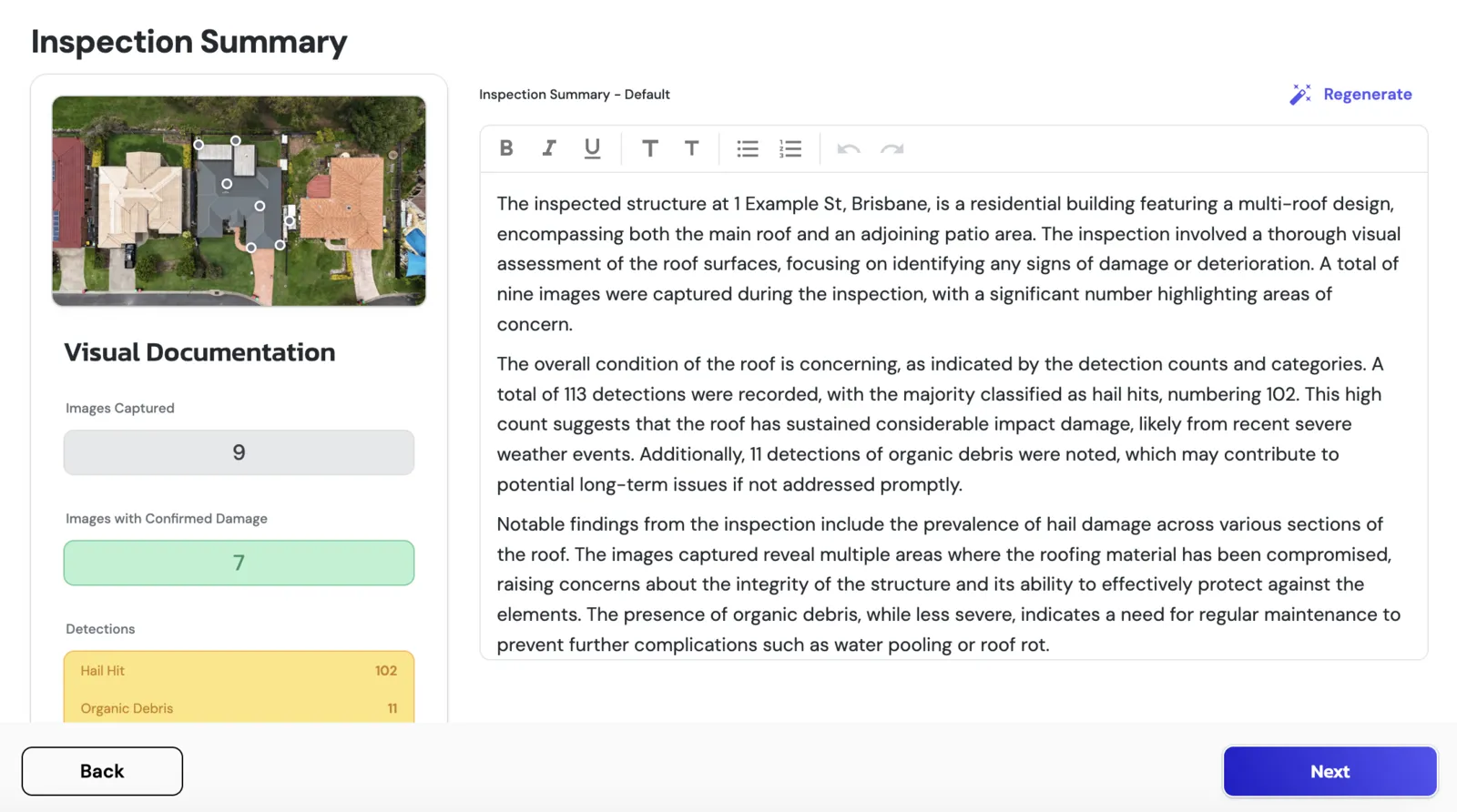 Summary editor